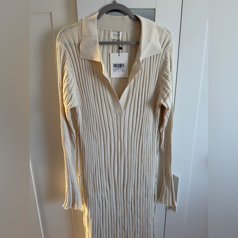 Dissh Hal Long Sleeve Knit Midi dress - Picture 12 of 14